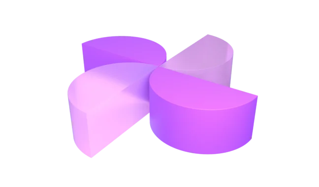 3D pinwheel shape element