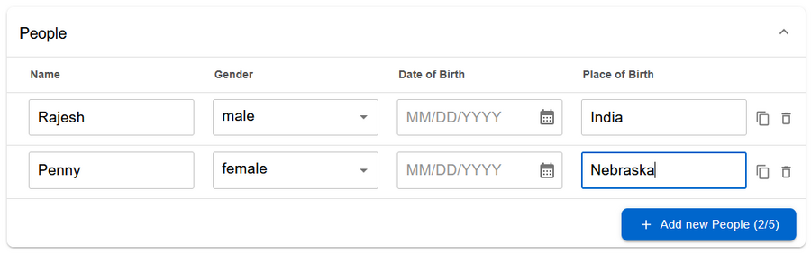 900px Table view for questionnaires release 19.1