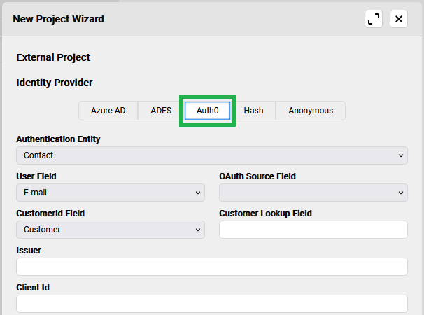 Auth0 identity authentication in Resco