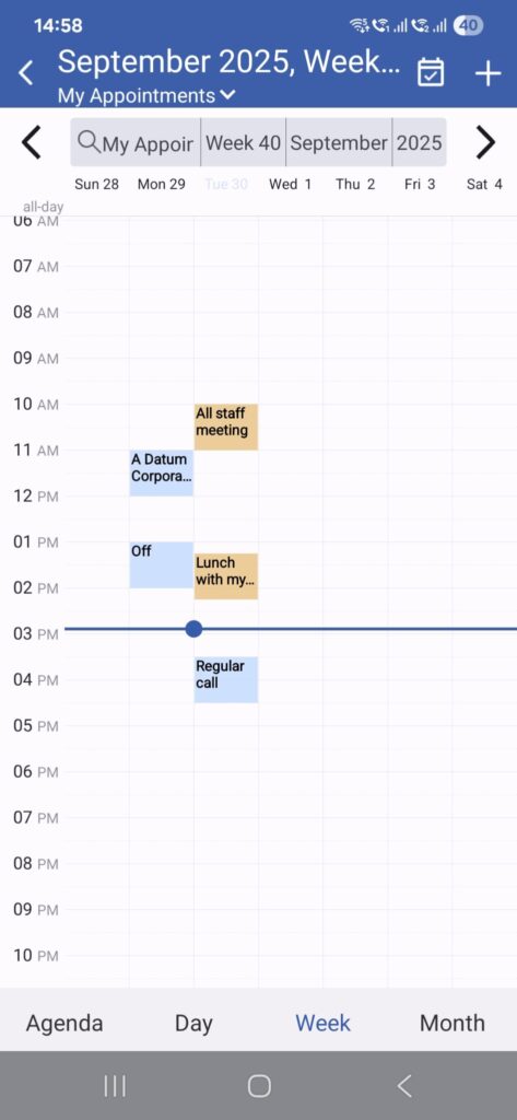 Calendar week view 473x1024