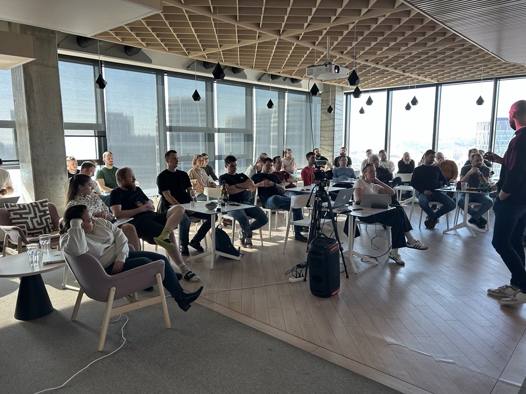 Teams gathered at Resco's internal hackathon competition.