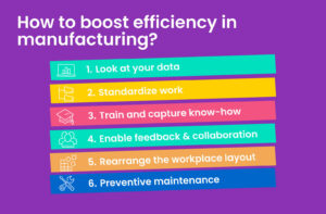 How to boost efficiency in manufacturing