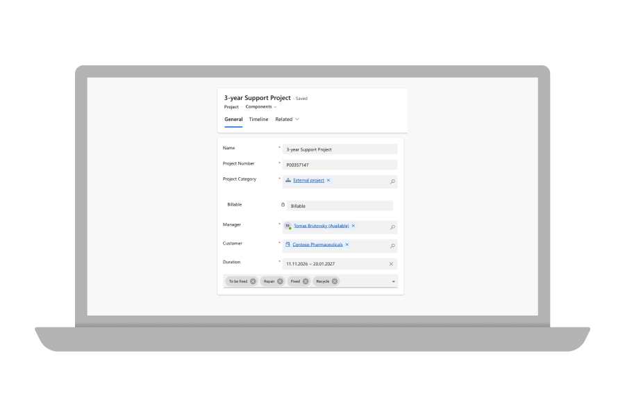 PCF Scheduler Onboarding employees detail