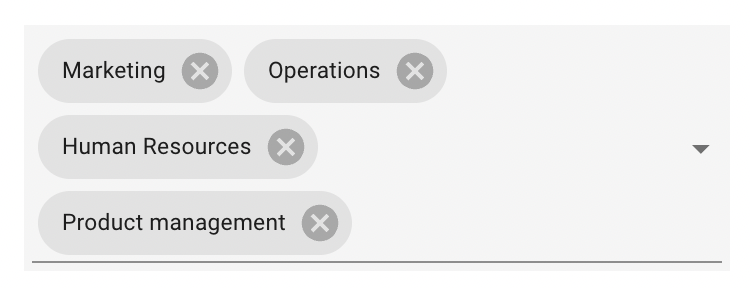 PCF Multiselect Dropdown Human resources detail