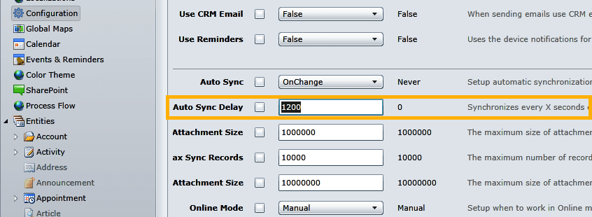 How to set up automatic synchronization in Resco’s mobile CRM client ...