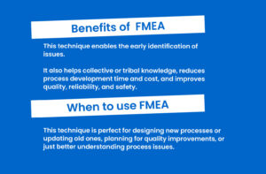 Benefits of FMEA.