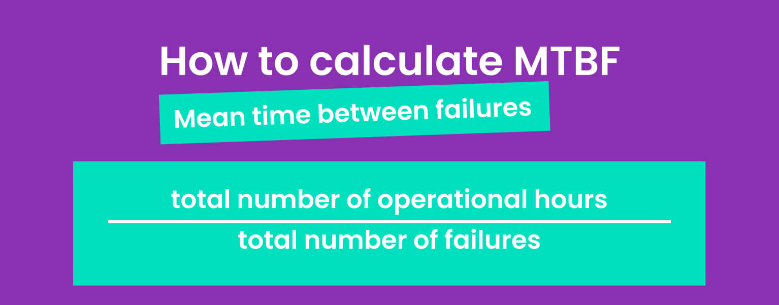 A brief definition of mean time between failures MTBF failure metric