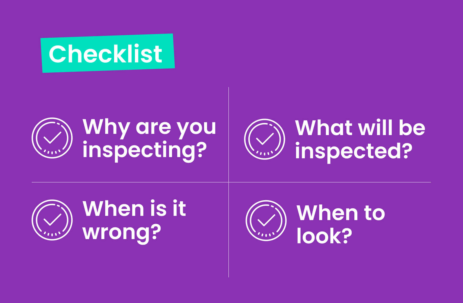 visual inspections checklist