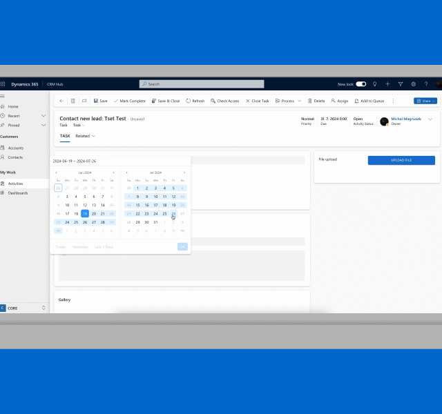 PCF Date Range Picker library preview