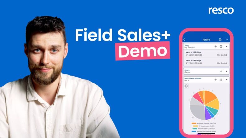 Field Sales+ demo with Daniel Stransky as a presenter