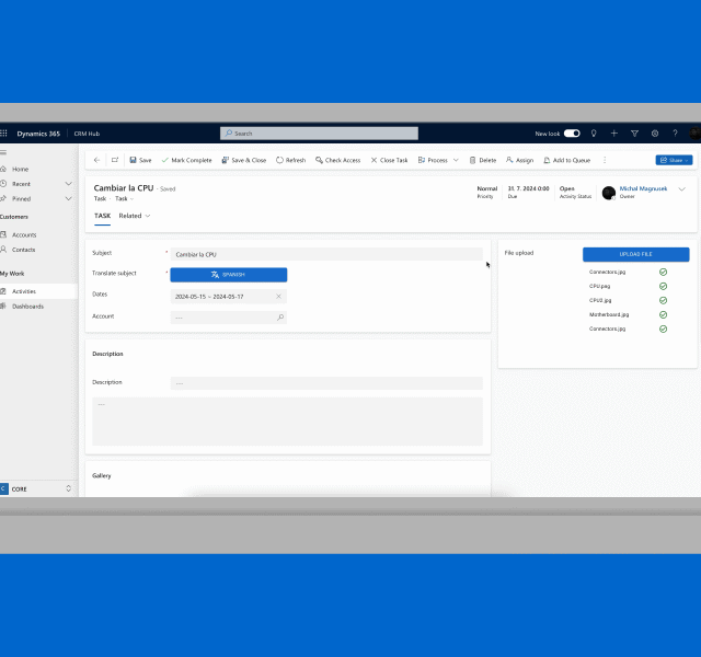 PCF File Upload library preview