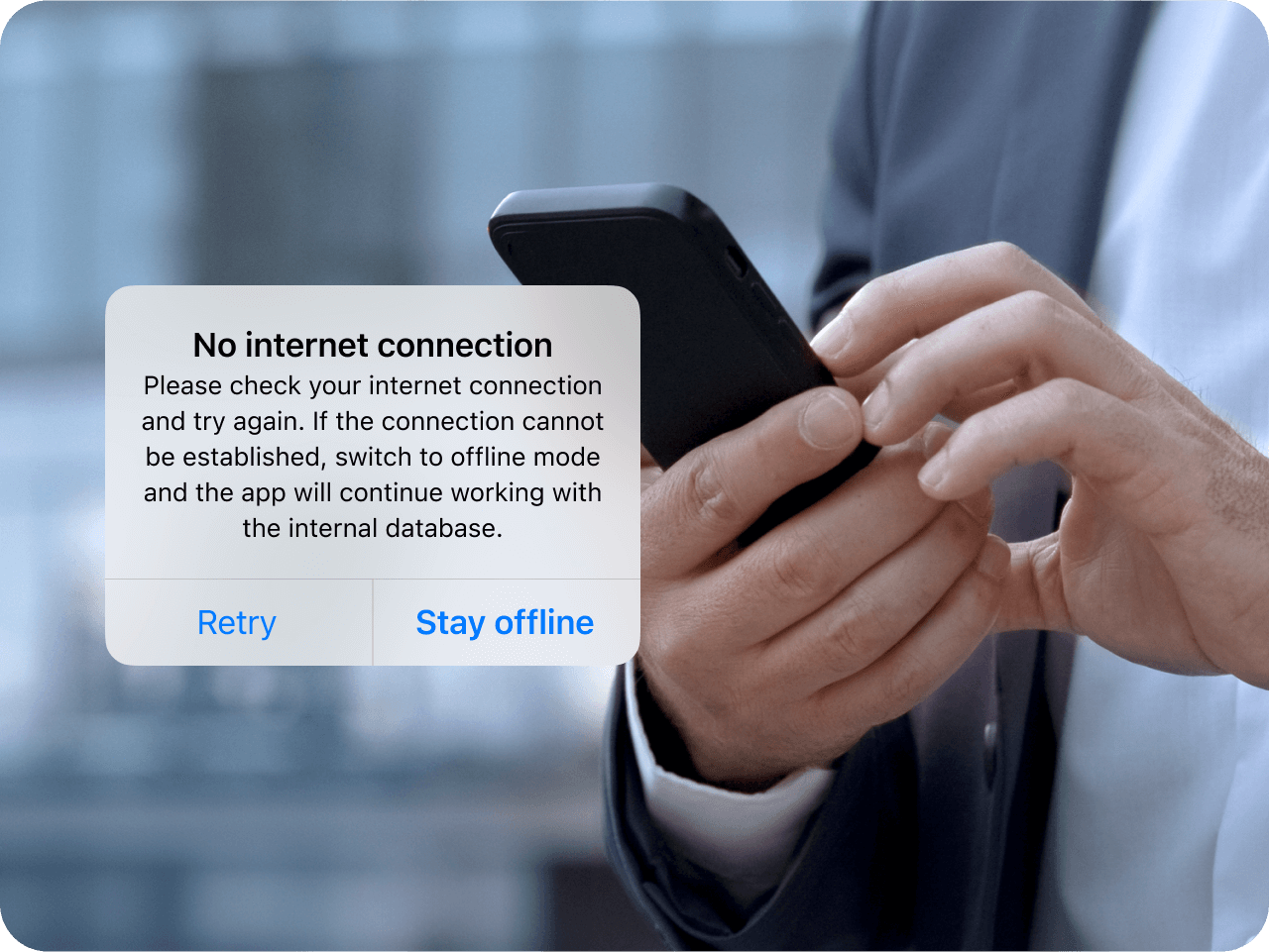 Resco Mobile CRM fully functional offline-first approach
