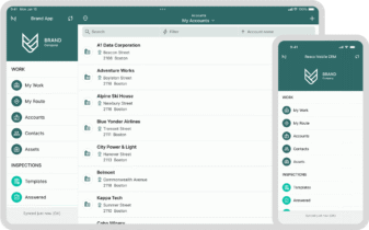 White label & custom login - mobile and desktop interface